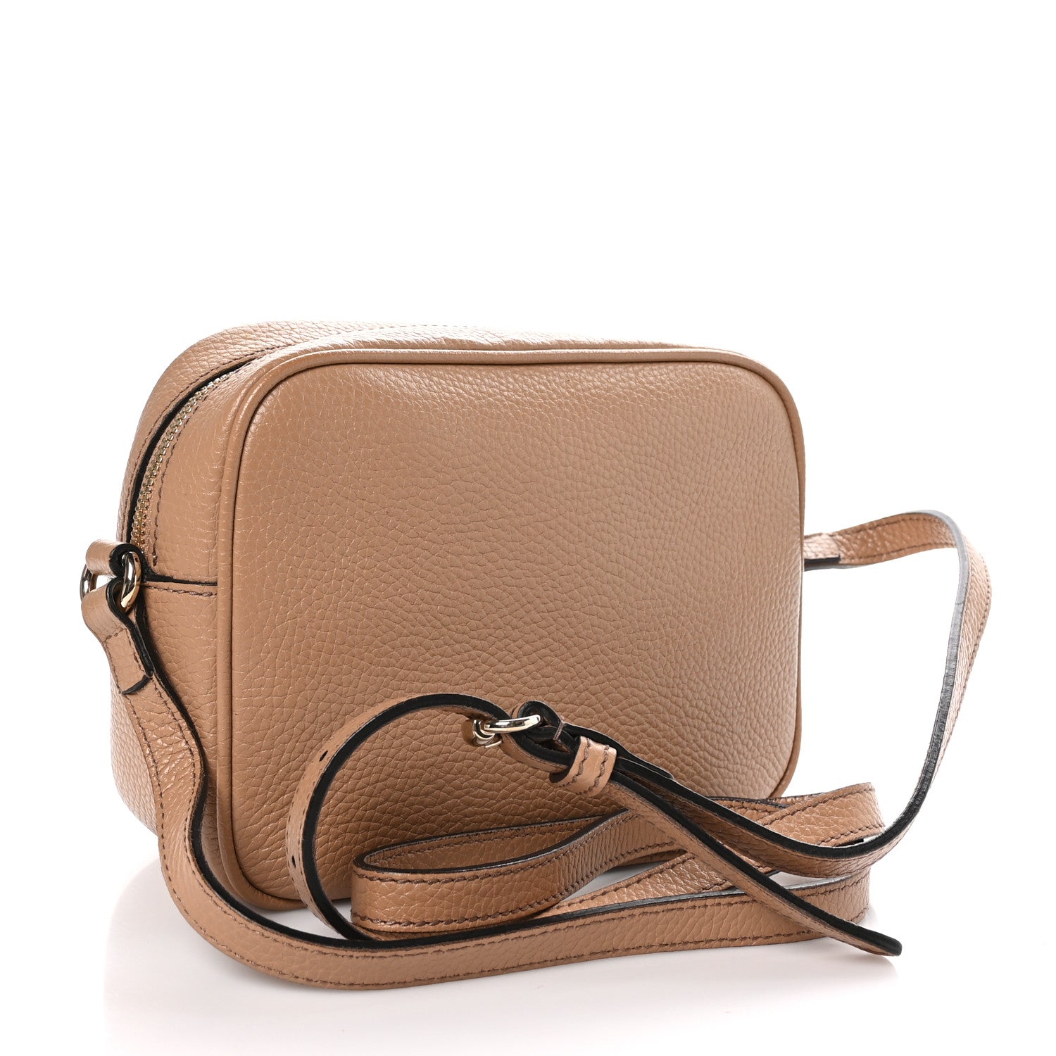 Gucci Pebbled Calfskin Small Soho Disco Bag Camelia 3 of 9