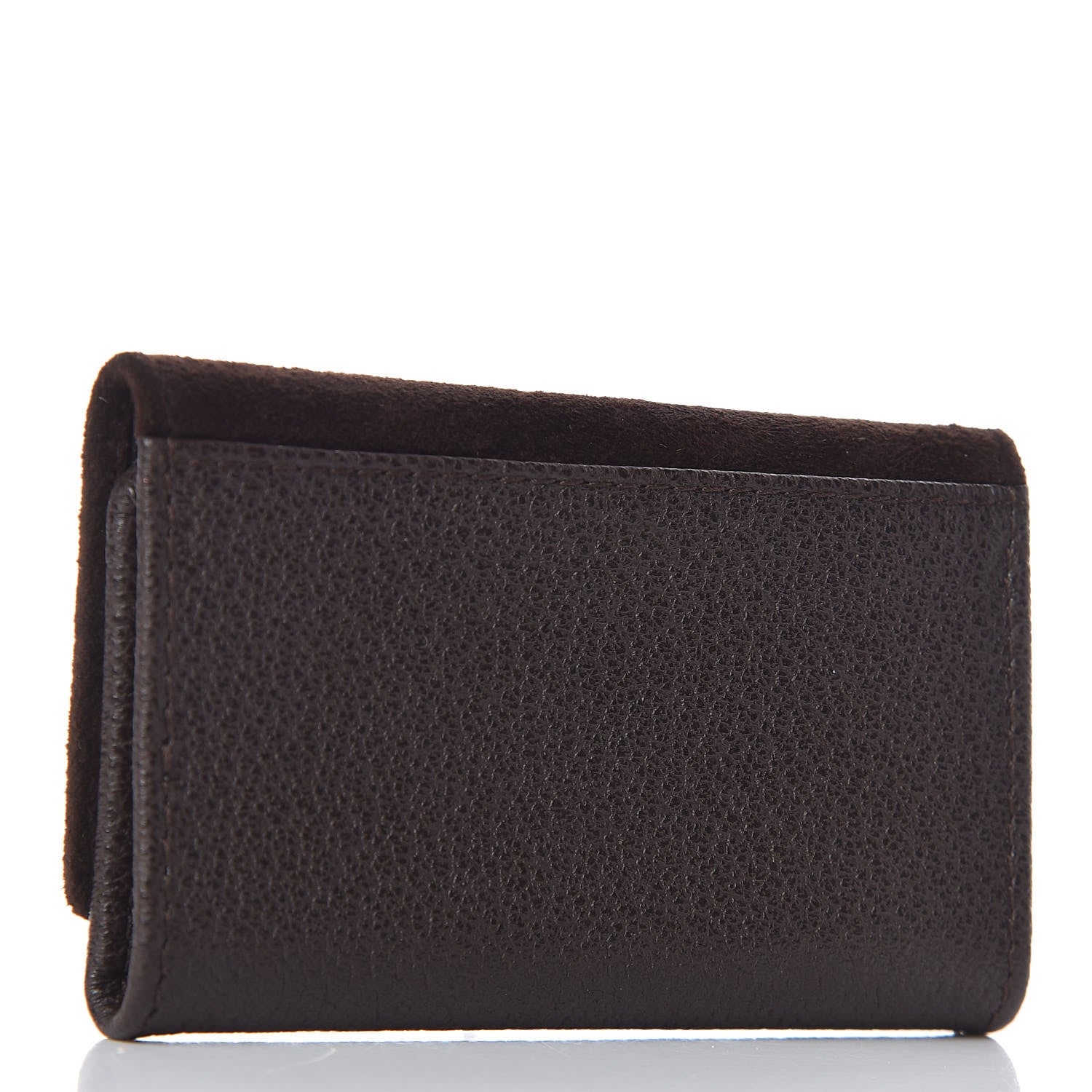 Gucci Suede Bamboo 6 Key Holder Case Dark Brown 3 of 7