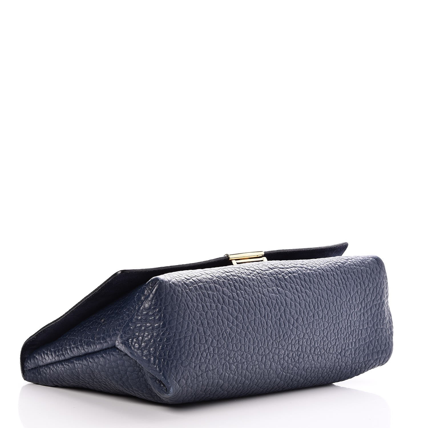 Burberry Signature Grain Large Mildenhall Shoulder Bag Blue 4 of 8