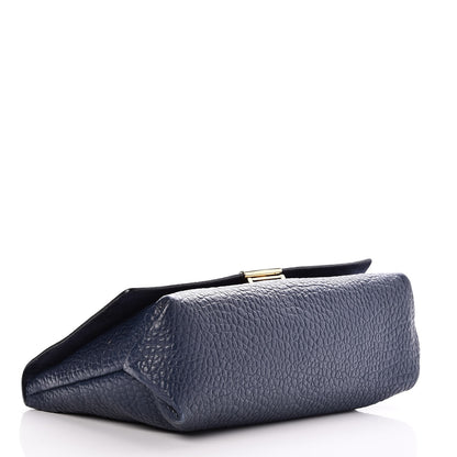 Burberry Signature Grain Large Mildenhall Shoulder Bag Blue 4 of 8