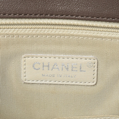 Chanel Washed Lambskin Quilted Maxi Chain Around Flap Taupe 6 of 8