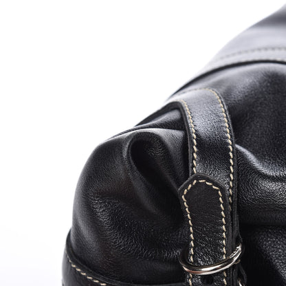 Prada Calfskin Wrapping Satchel Bag Black 12 of 15