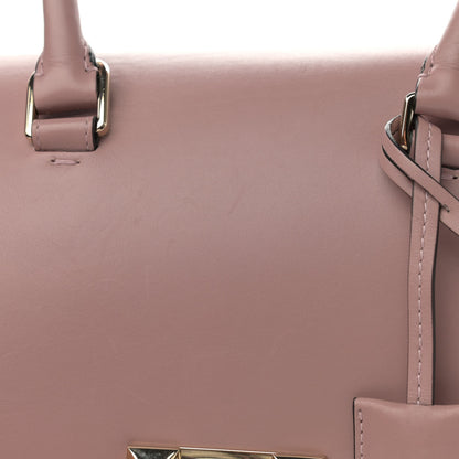Valentino Garavani Calfskin Groumette Small Demilune Double Handle Satchel Lipstick 13 of 19