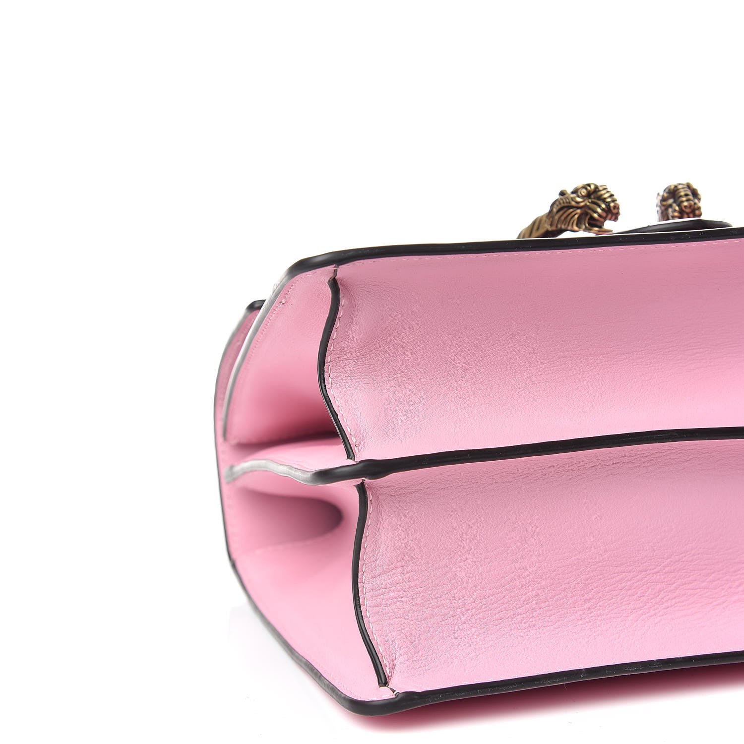 Gucci Moon Calfskin Web Medium Dionysus Bamboo Top Handle Bag Sugar Pink Blue Agata Hibiscus Red 5 of 9
