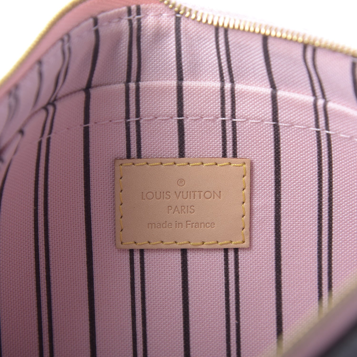 Louis Vuitton Monogram Neverfull MM GM Pochette Rose Ballerine 6 of 7