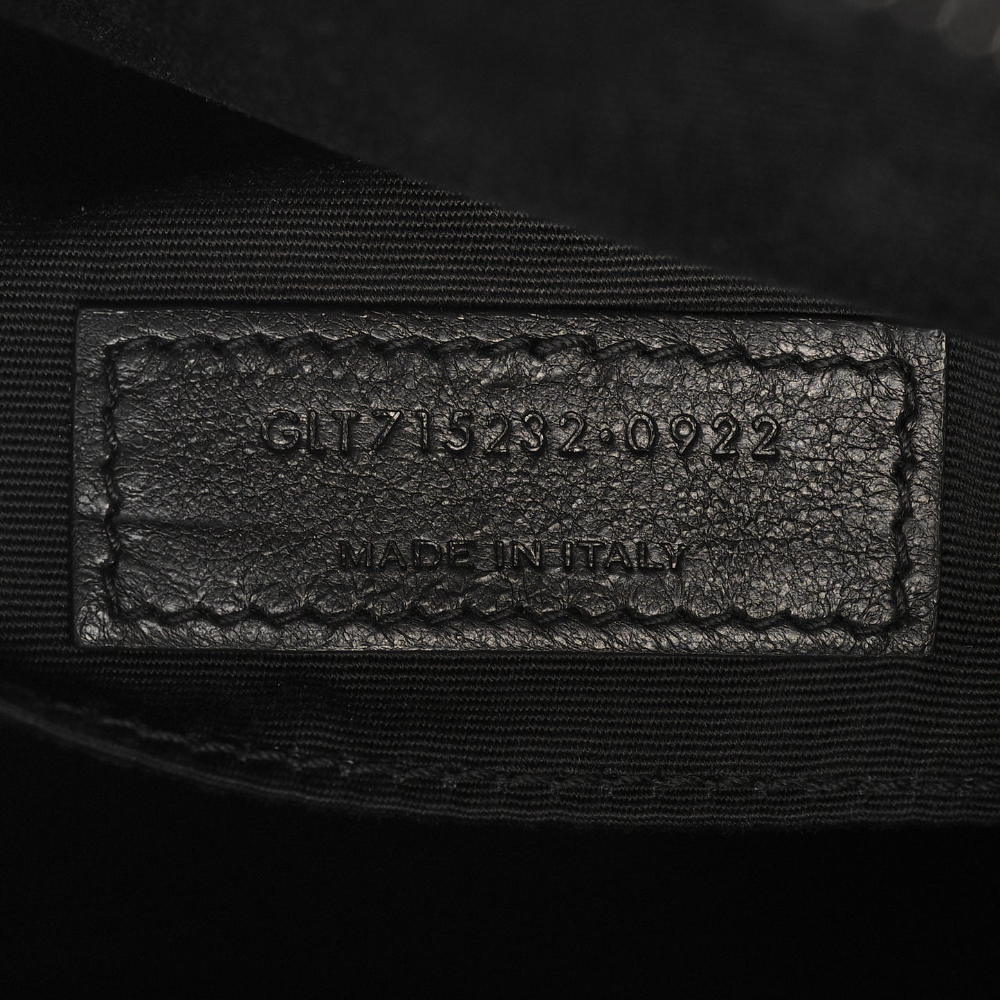 Calfskin Matelasse Monogram Monochrome Lou Camera Bag Black