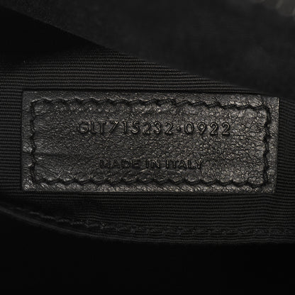 Saint Laurent Calfskin Matelasse Monogram Monochrome Lou Camera Bag Black 7 of 12