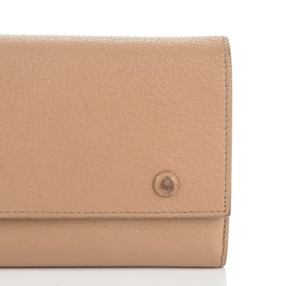 Celine Goatskin Large Multifunction Flap Wallet Praline 8 of 8
