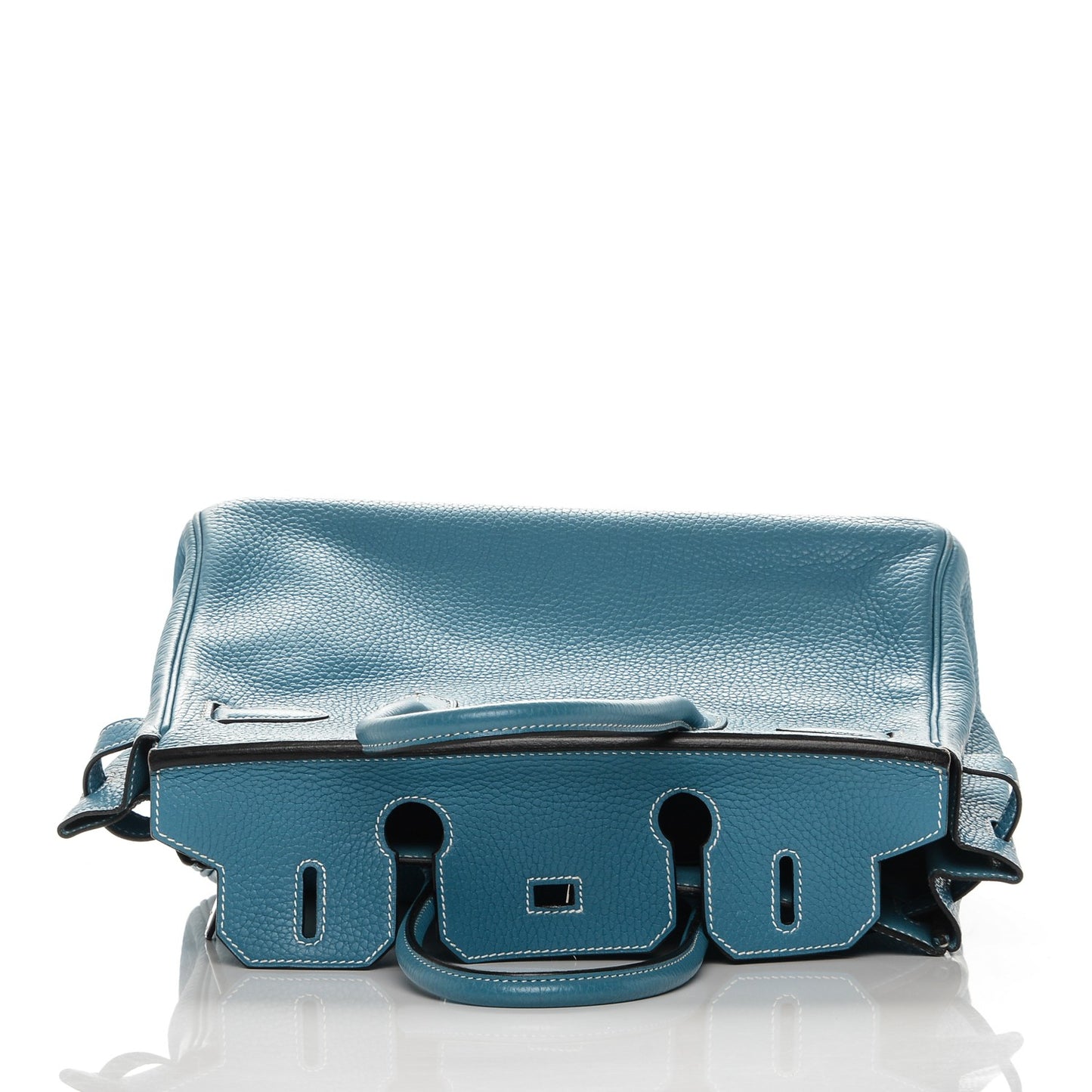 Taurillon Clemence Birkin 30 Blue Jean