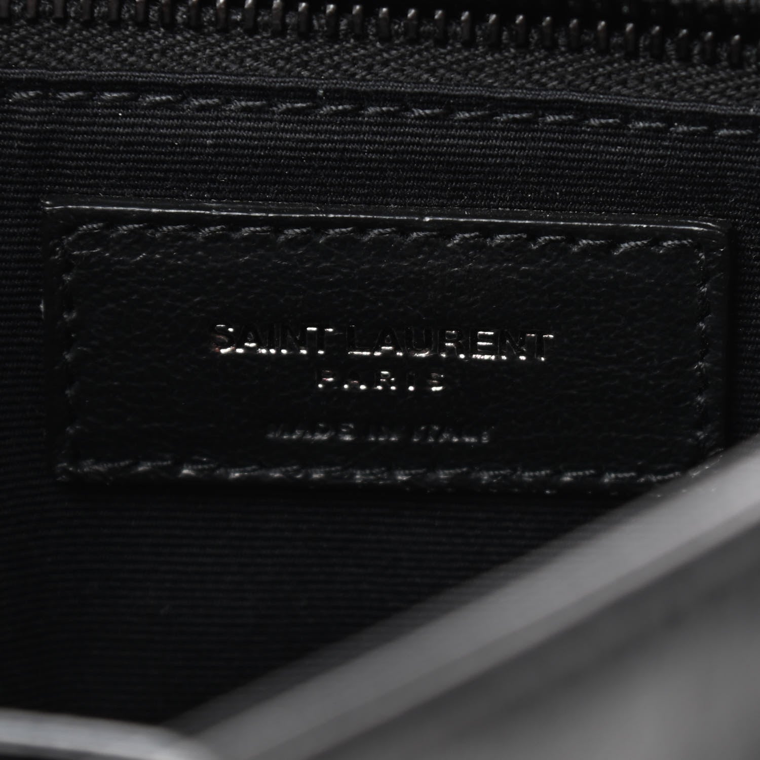 Saint Laurent Crinkled Calfskin Matelasse Monogram Medium Niki Chain Satchel Black 6 of 9