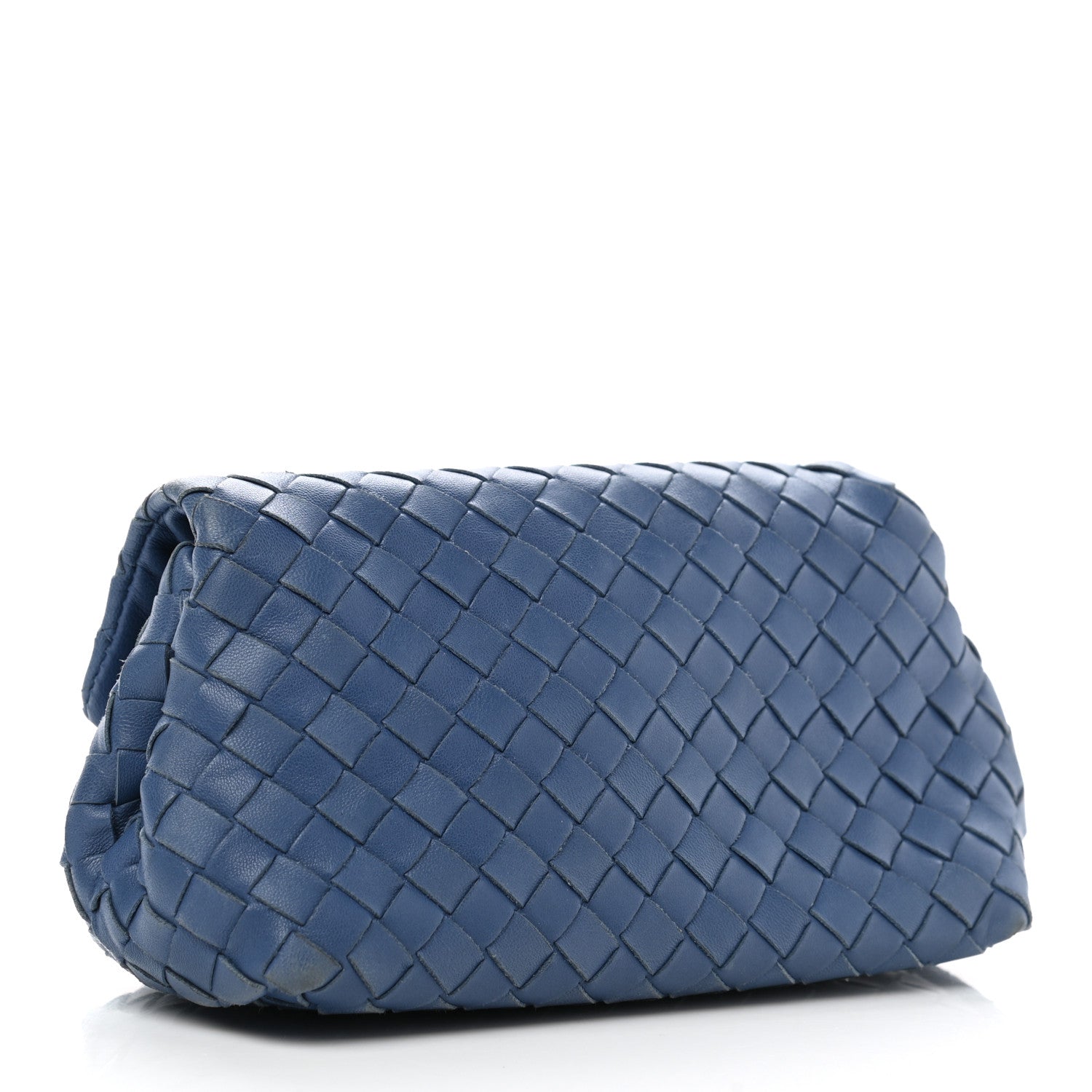 Bottega Veneta Nappa Intrecciato Cosmetic Case Storm Blue 3 of 11