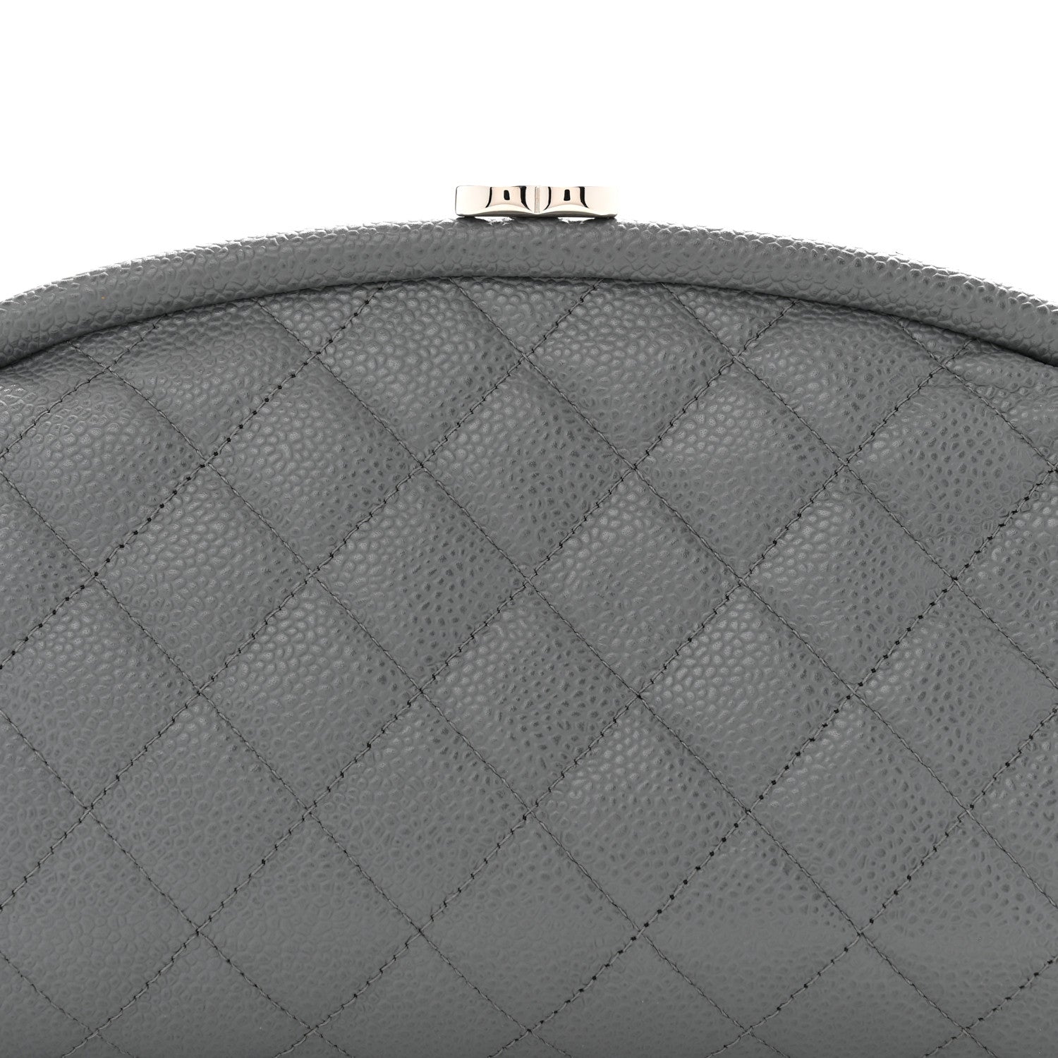 Chanel Caviar Quilted Timeless Clutch Dark Grey 8 of 11