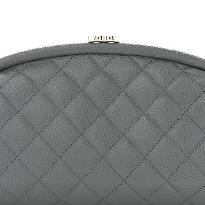 Chanel Caviar Quilted Timeless Clutch Dark Grey 8 of 11