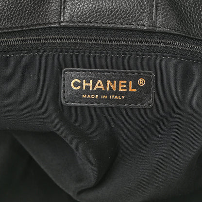 Chanel Calfskin Cerf Executive Shopper Tote Black 6 of 10