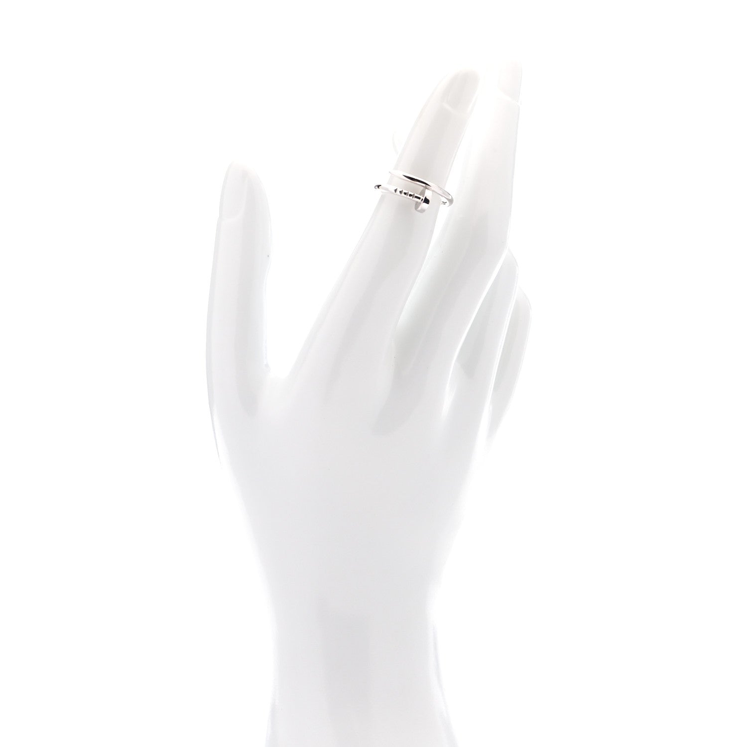 Cartier 18K White Gold Small Juste Un Clou Ring 48 4.5 2 of 6