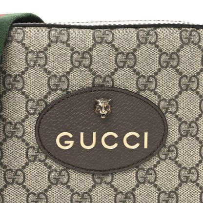 Gucci GG Supreme Monogram Web Neo Vintage Shoulder Bag Beige New Acero Crop 8 of 10
