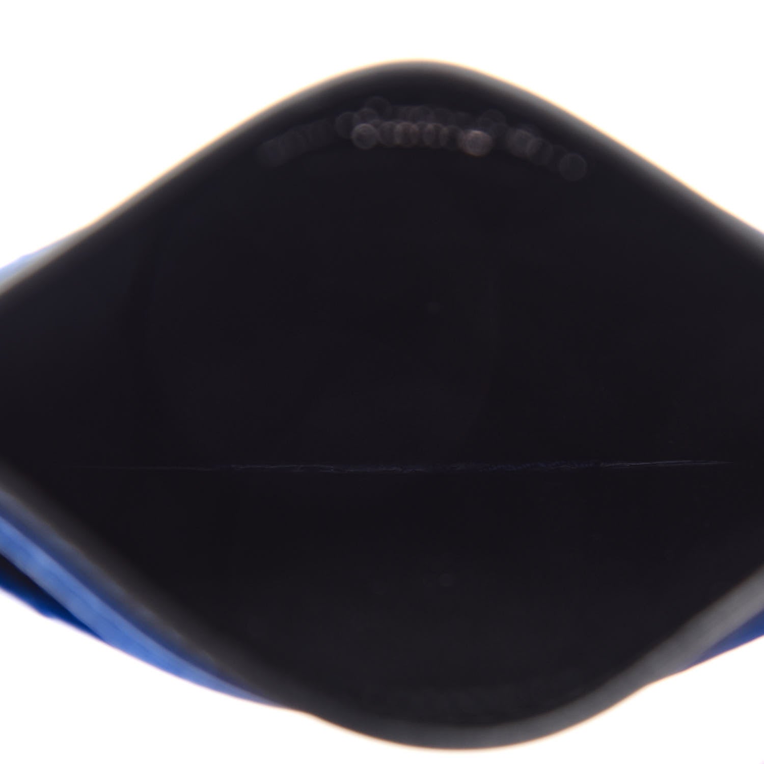 Saint Laurent Patent Grain De Poudre Matelasse Monogram Credit Card Case Blue Majorelle 5 of 8
