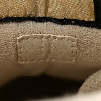 Gucci Lame GG Monogram Nubuck Web Screener Sneakers 37.5 Gardenia Silver Dusty Milk White 8 of 10