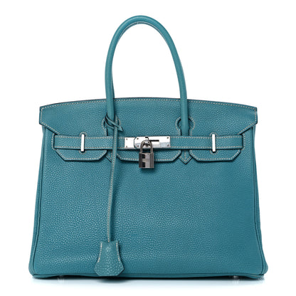 Hermes Togo Birkin 30 Blue Jean 1 of 15