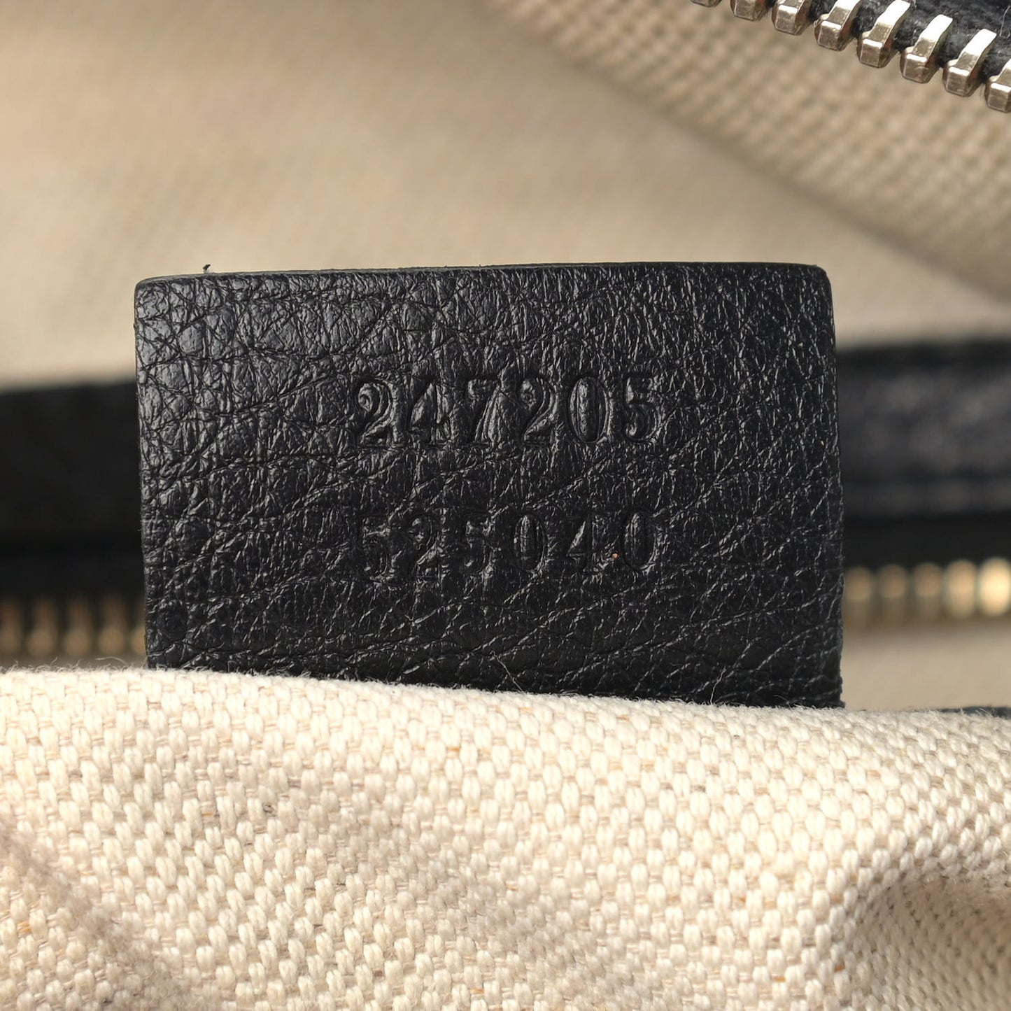 Calfskin Vintage Web Medium Boston Black