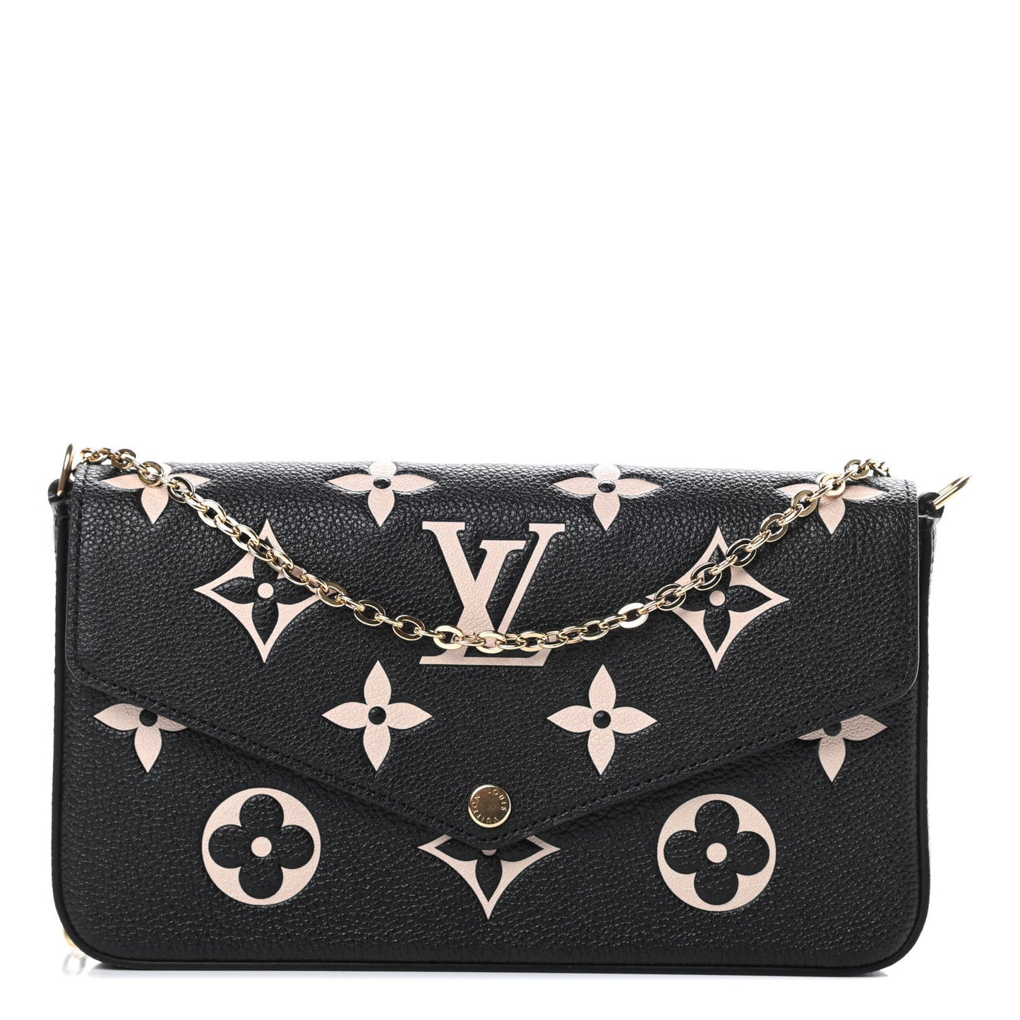 Empreinte Monogram Giant Felicie Pochette Black Beige