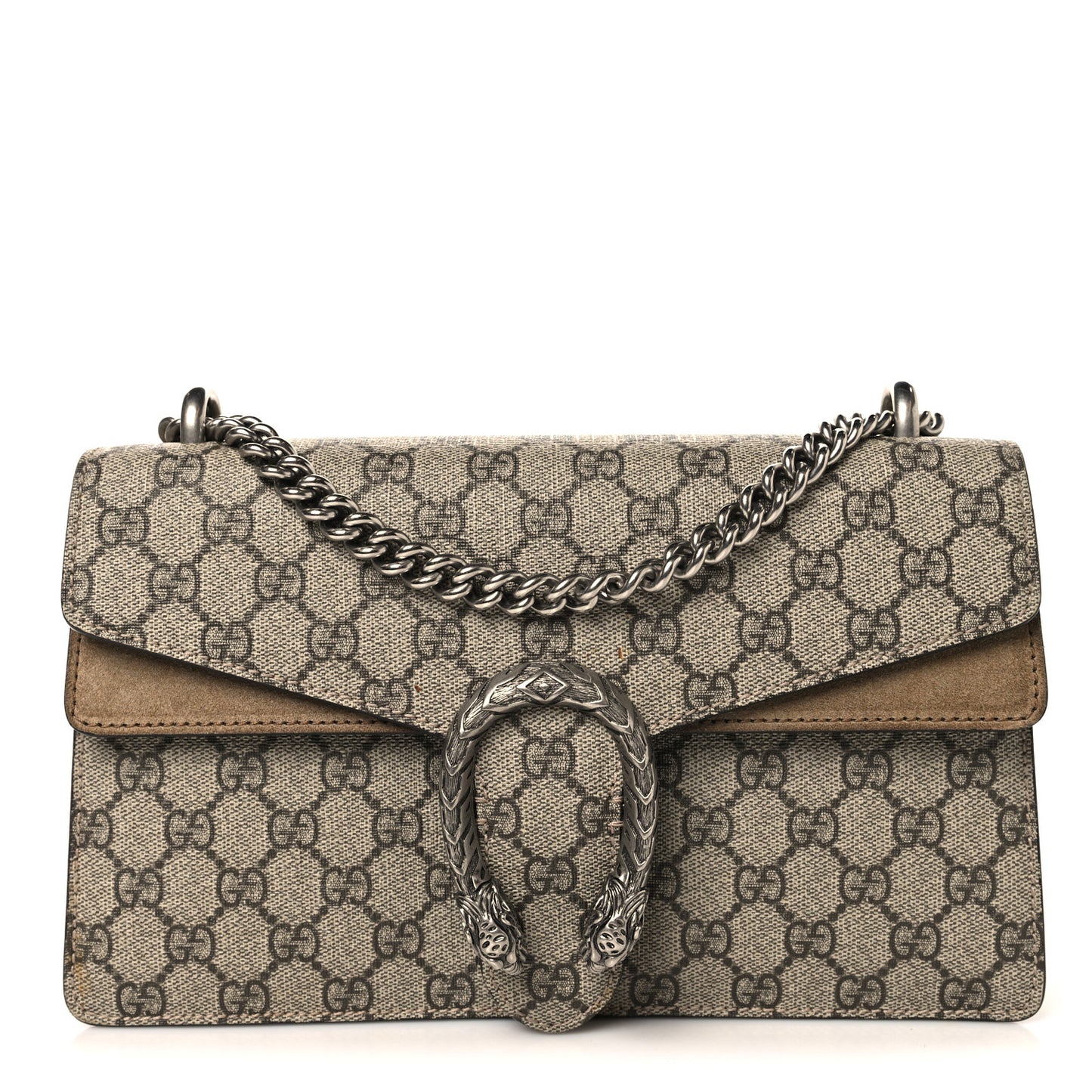 GG Supreme Monogram Small Dionysus Shoulder Bag Taupe