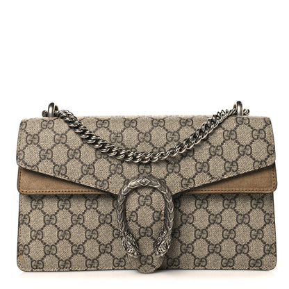 Gucci GG Supreme Monogram Small Dionysus Shoulder Bag Taupe 1 of 11