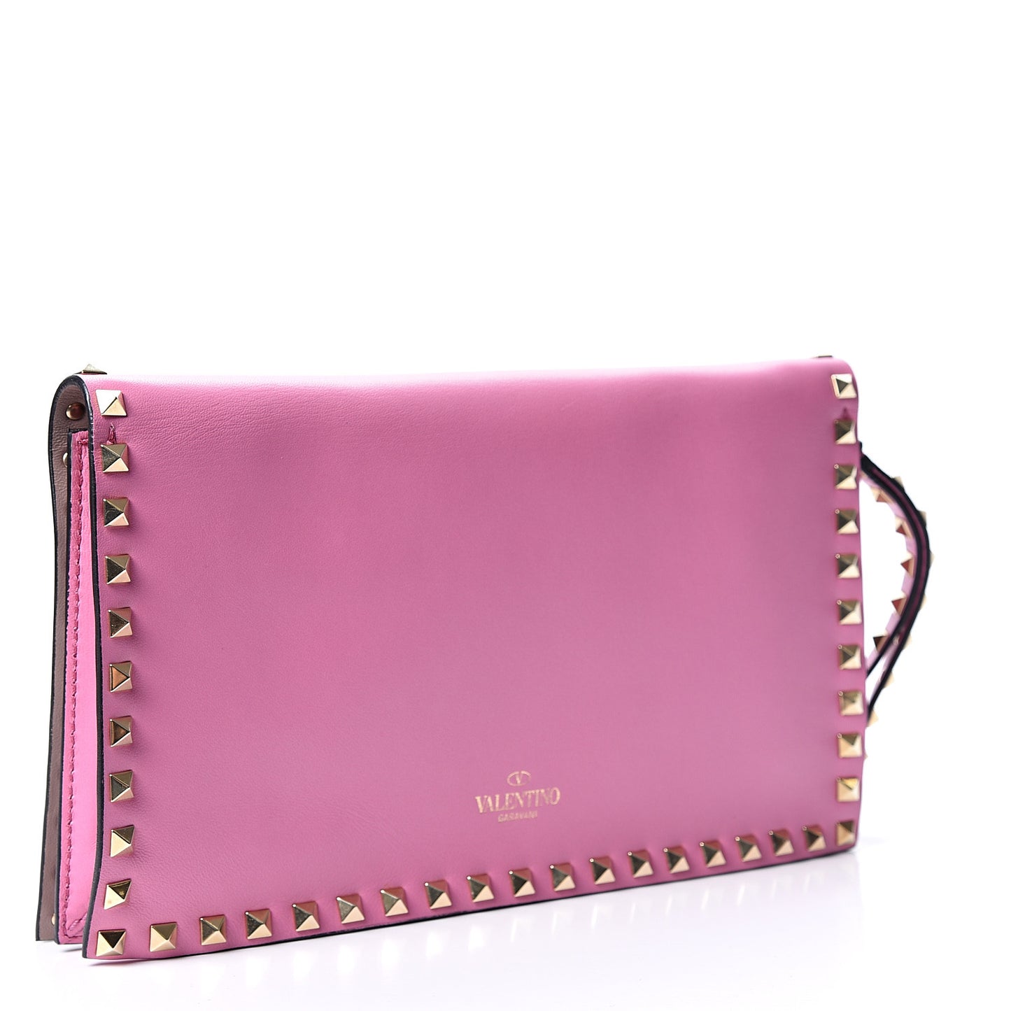 Nappa Rockstud Wristlet Clutch Ninphea