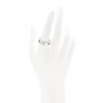Cartier 18K White Gold 5.5mm LOVE Ring 57 8 2 of 4