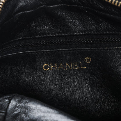 Chanel Lambskin Chevron Tassel Camera Case Black 6 of 9