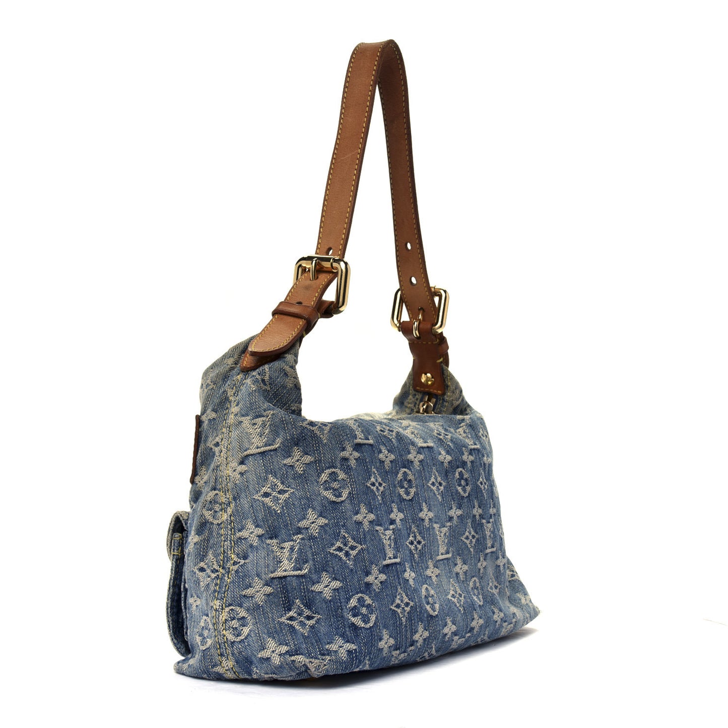 Monogram Denim Baggy PM Blue