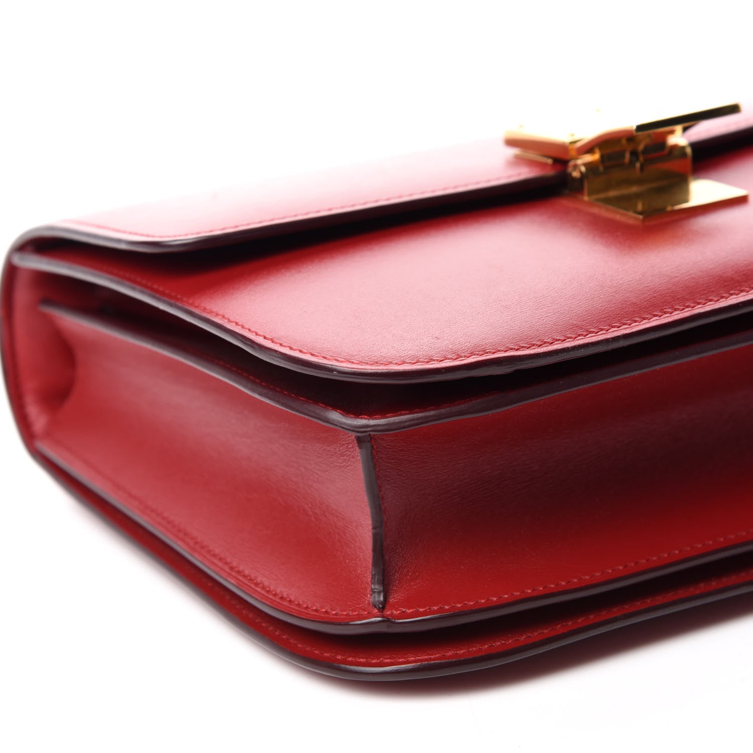 Celine Box Calfskin Classic Box Flap Bag Red 6 of 10