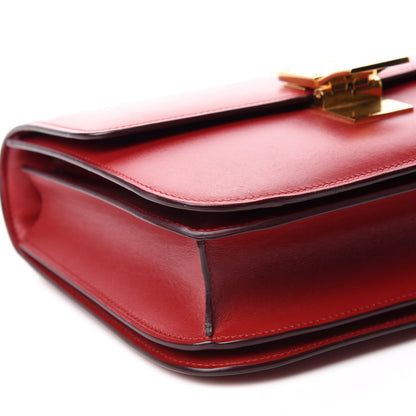Celine Box Calfskin Classic Box Flap Bag Red 6 of 10