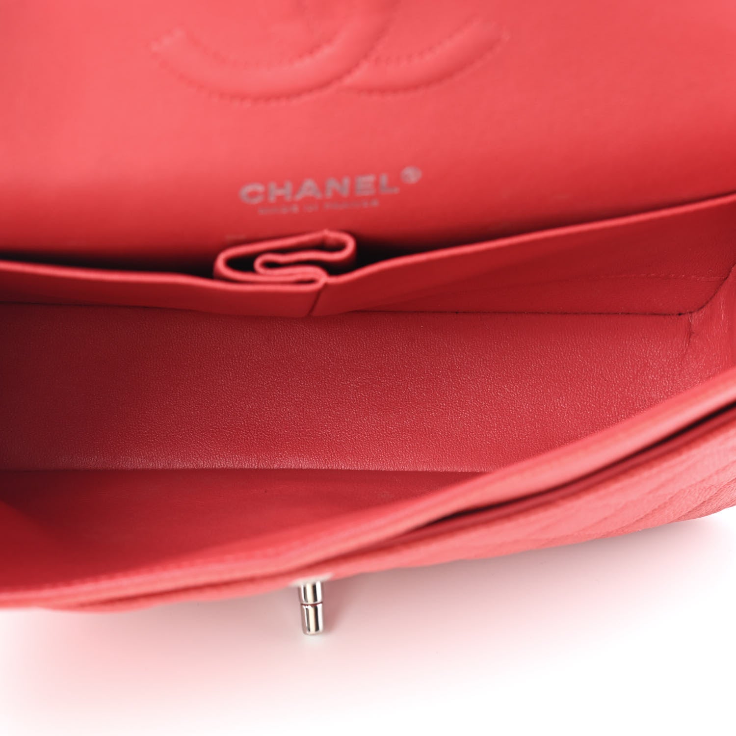Chanel Iridescent Caviar Quilted Medium Double Flap Dark Pink 5 of 9