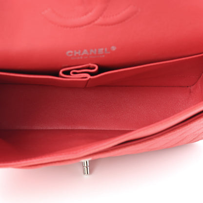 Chanel Iridescent Caviar Quilted Medium Double Flap Dark Pink 5 of 9