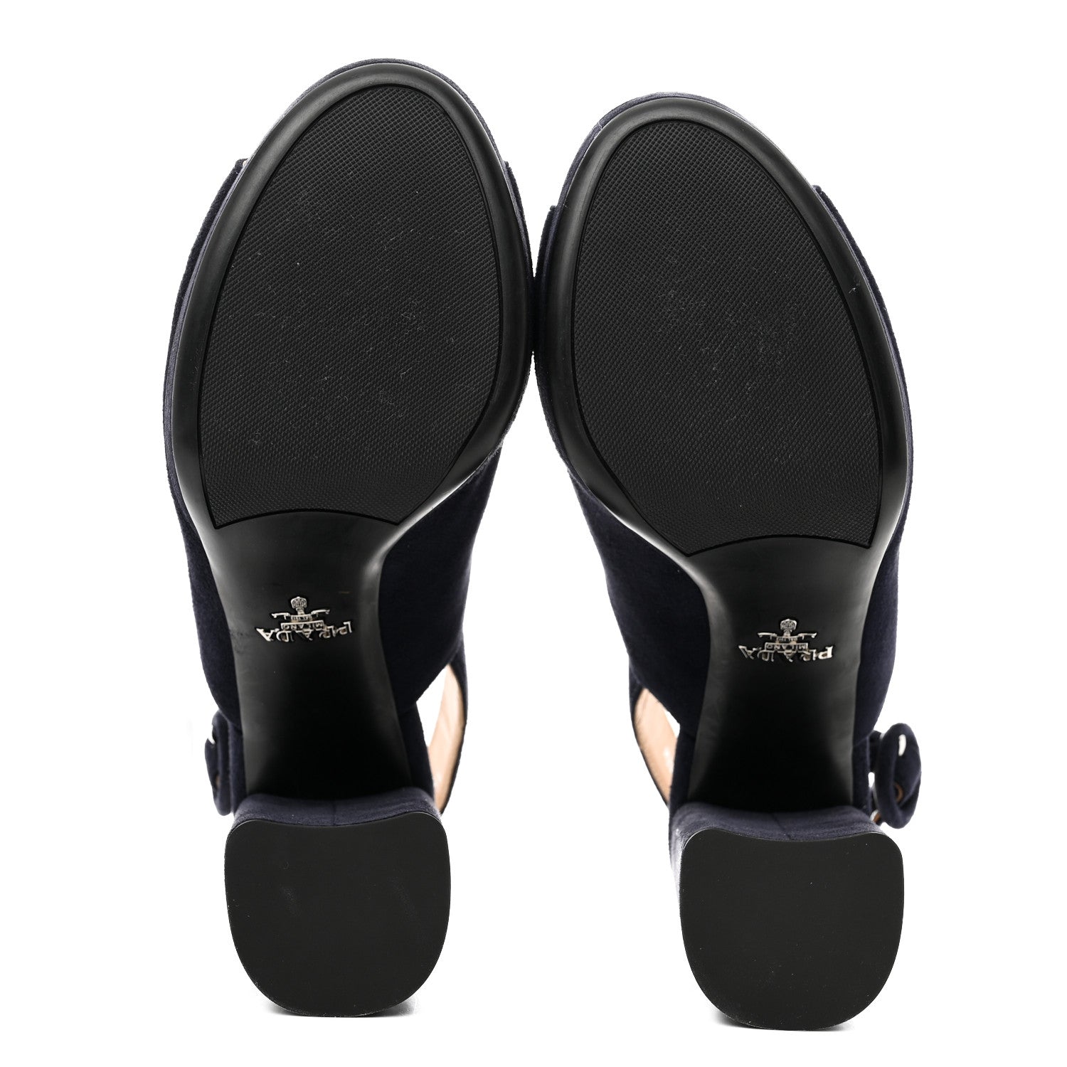 Prada Camoscio Platform Sandals 36 Bleu 5 of 9