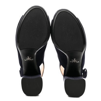 Prada Camoscio Platform Sandals 36 Bleu 5 of 9