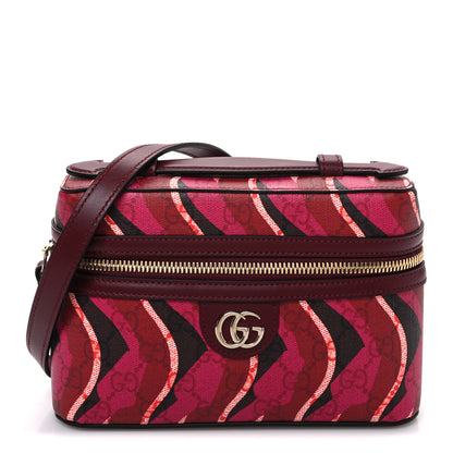 Gucci GG Supreme Monogram Canvas Lunar New Year Shoulder Bag  Red Pink Multicolor 1 of 10