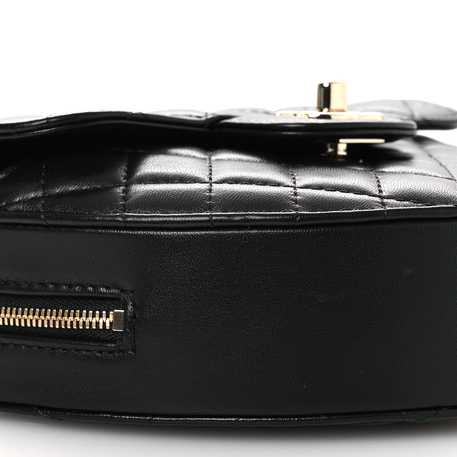Chanel Lambskin Quilted CC In Love Heart Bag Black 9 of 10