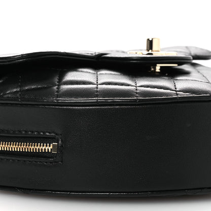 Chanel Lambskin Quilted CC In Love Heart Bag Black 9 of 10