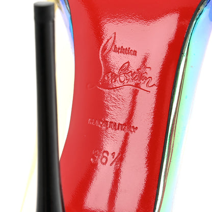 Christian Louboutin Disco PVC Hologram Debout 120 Pumps 36.5 Black Multicolor 7 of 11
