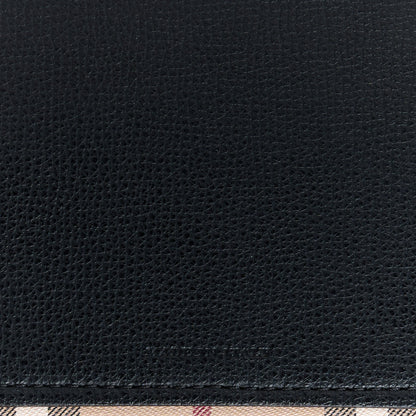 Burberry Grainy Calfskin Haymarket Check Medium Reversible Tote Black 11 of 17