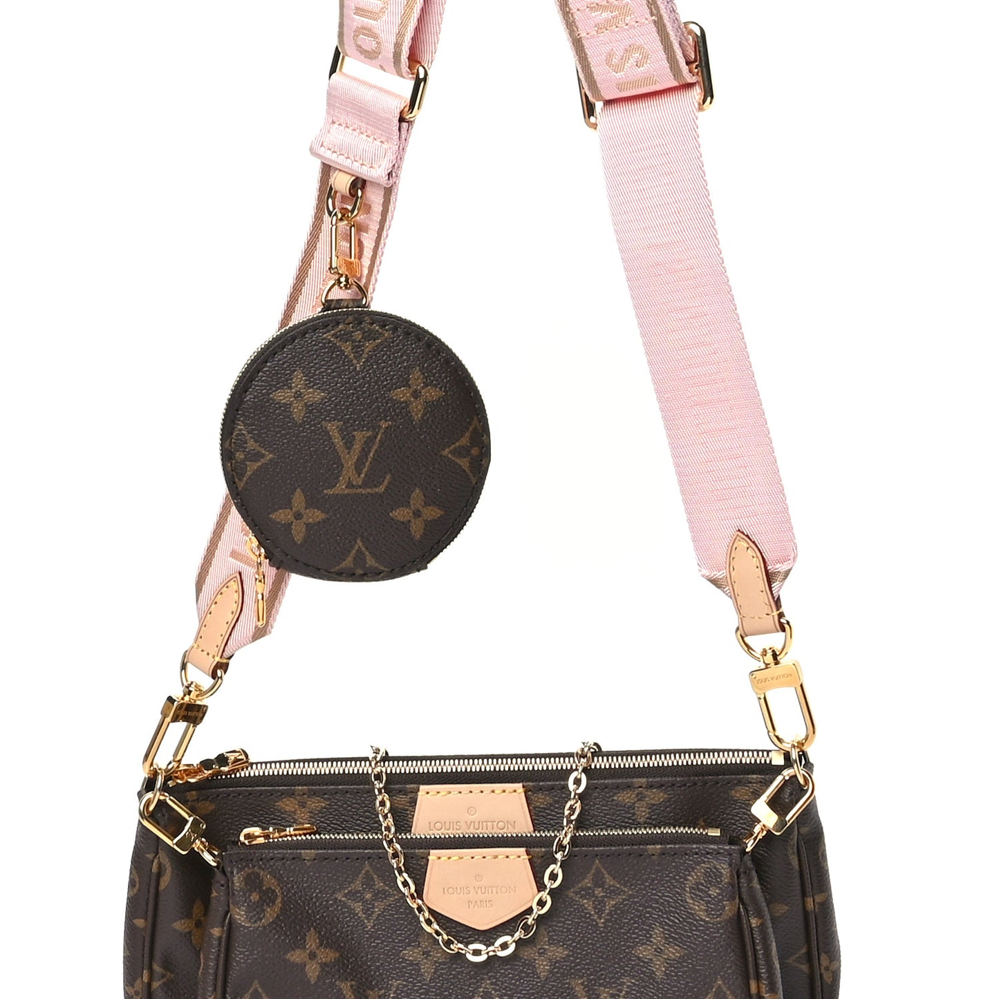 Monogram Multi Pochette Accessories Rose Clair