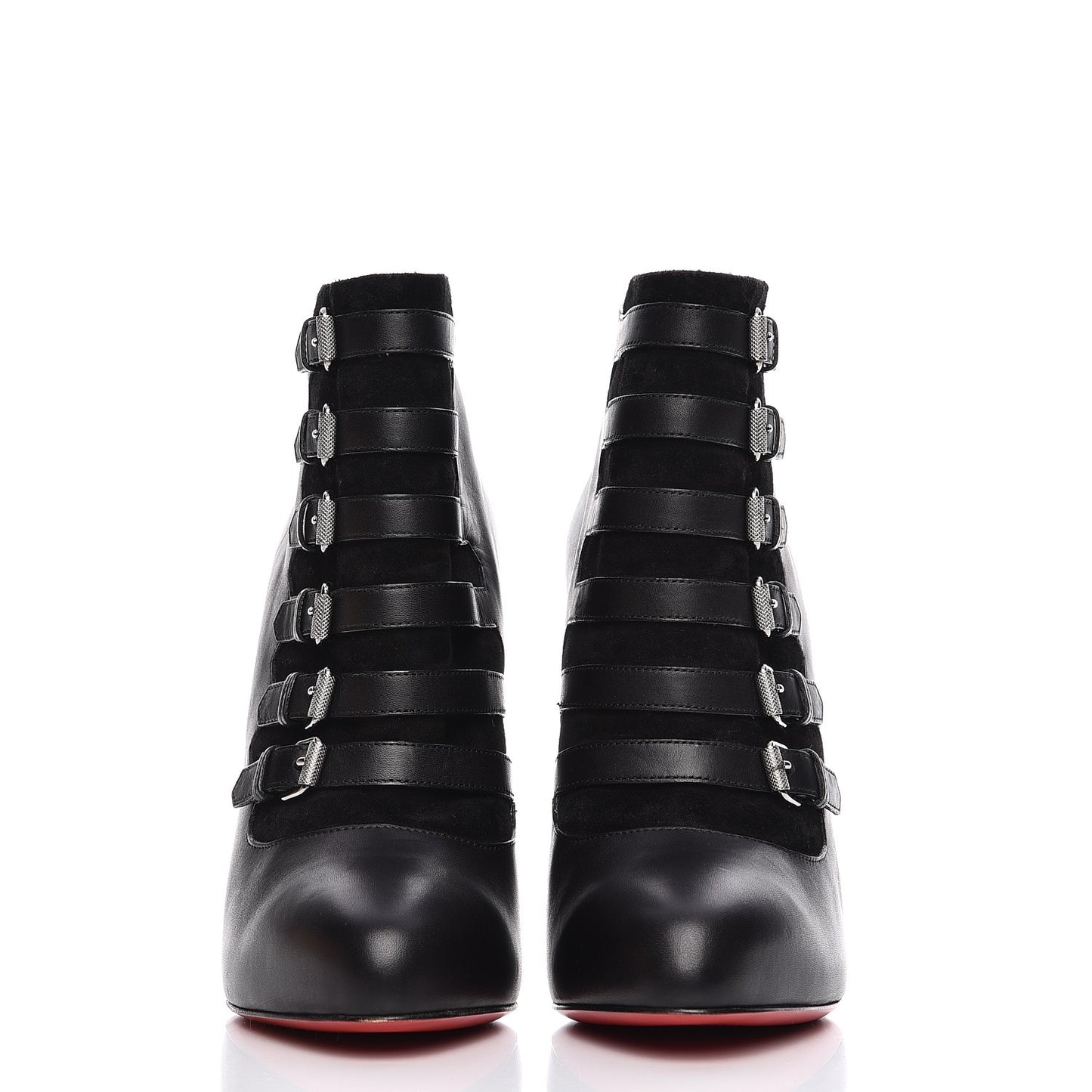 Calfskin Veau Velours Attroupa 120 Booties 39.5 Black