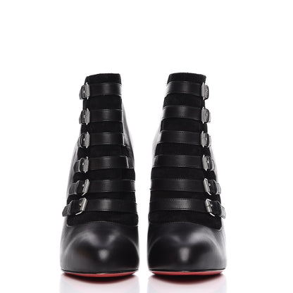 Christian Louboutin Calfskin Veau Velours Attroupa 120 Booties 39.5 Black 2 of 7
