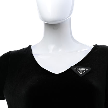 Prada Logo Brooch Black 2 of 5