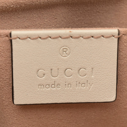 Gucci Calfskin Matelasse Mini GG Marmont Shoulder Bag White 6 of 12