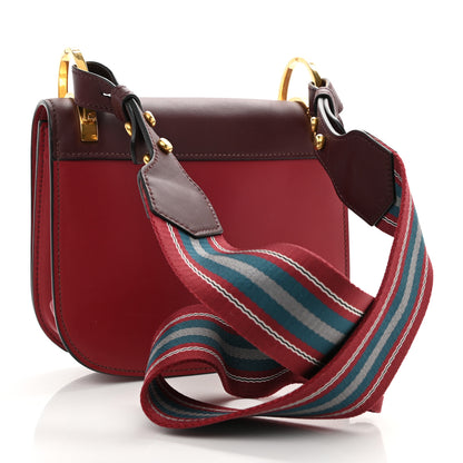 Prada City Calf Pionniere Saddle Bag Rubino Granato 3 of 9