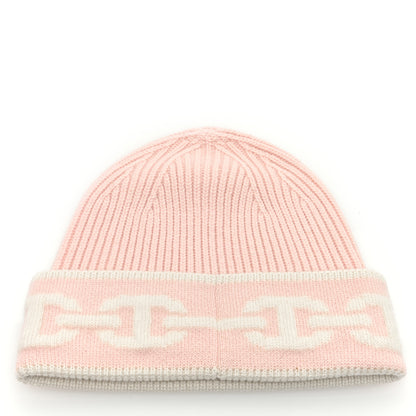 Hermes Cashmere Knit Heaven Beanie M Rose Poudre Ecru 3 of 6