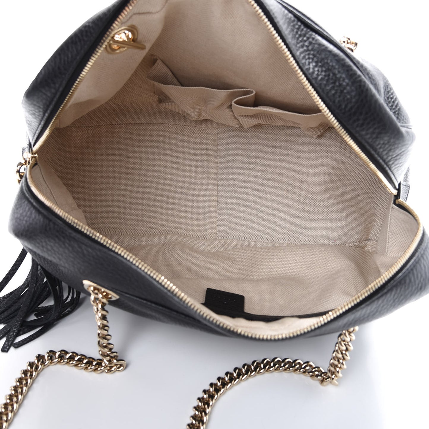 Pebbled Calfskin Medium Soho Bowler Black